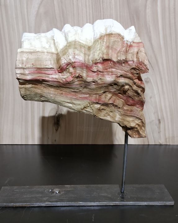Skulptur mit dem Titel "mountain" von Alex Rudyk, Original-Kunstwerk, Metalle