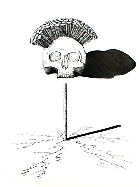 「Dandelion」というタイトルの描画 Alex Zによって, オリジナルのアートワーク, インク