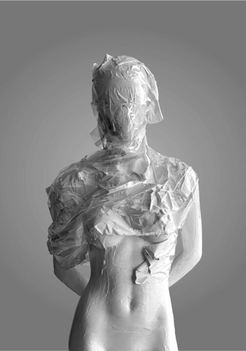 雕塑 标题为“Vaccinated 1” 由Alexander Friedrich, 原创艺术品, 丙烯