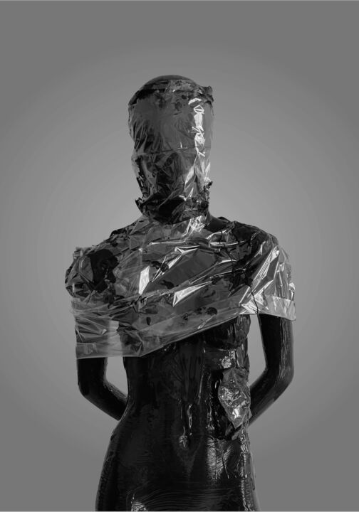 Sculpture titled "Vaccinated 2" by Alexander Friedrich, Original Artwork, Acrylic