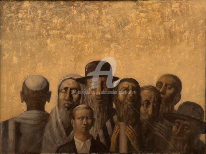 Painting titled "PRAYER" by Alexander Gorenstein, Original Artwork, Oil