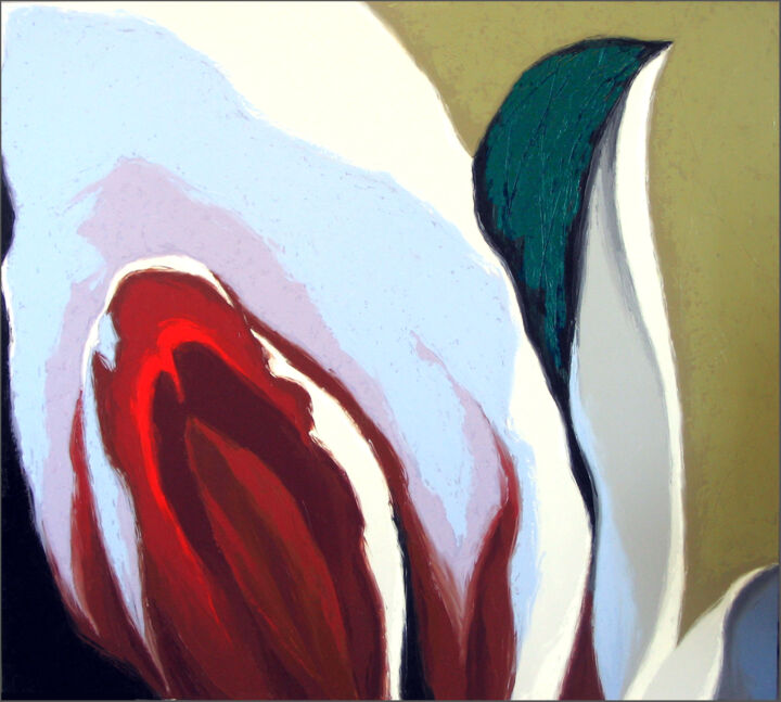 Pittura intitolato "Flower of desire 欲望…" da Alexander Oligerov, Opera d'arte originale, Olio