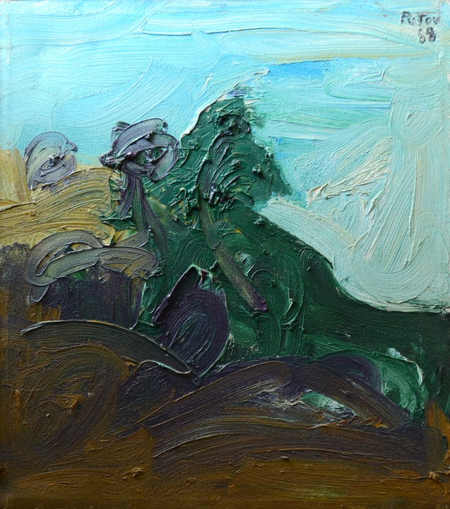 Картина под названием "Mont Carmel" - Alexander Putov, Подлинное произведение искусства, Масло