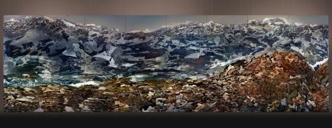 Estampas & grabados titulada "Tierra Pacífica / S…" por Alexander Sutulov, Obra de arte original, Grabado