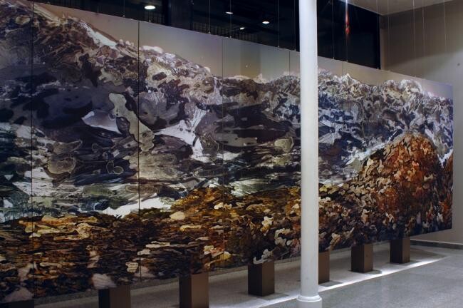 Estampas & grabados titulada "Mural Tierra Pacífi…" por Alexander Sutulov, Obra de arte original, Grabado
