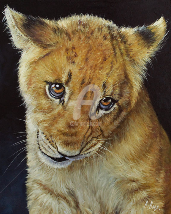 Картина под названием "Lionet" - Alexander Volya, Подлинное произведение искусства, Масло