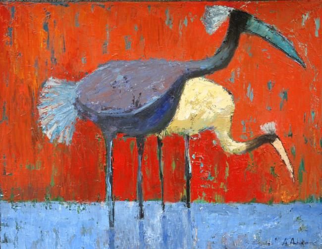 The Couple Painting By Alexander Antadze Artmajeur