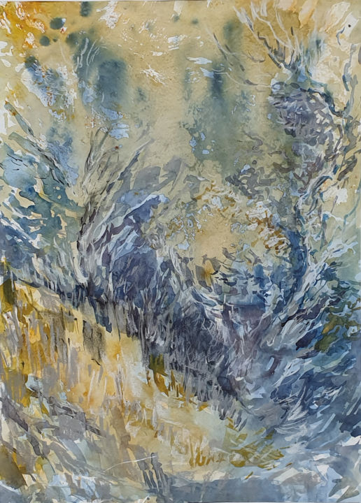 Картина под названием "Spring Rhapsody" - Alexandr Beletzki, Подлинное произведение искусства, Акварель