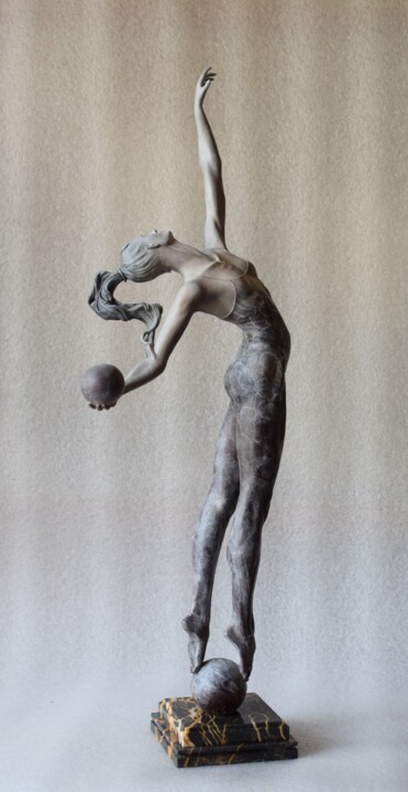 Sculpture intitulée "Expression in dance." par Alexandr Karat, Œuvre d'art originale, Bronze