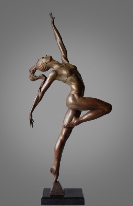 Escultura titulada "Nika" por Alexandr Karat, Obra de arte original, Bronce