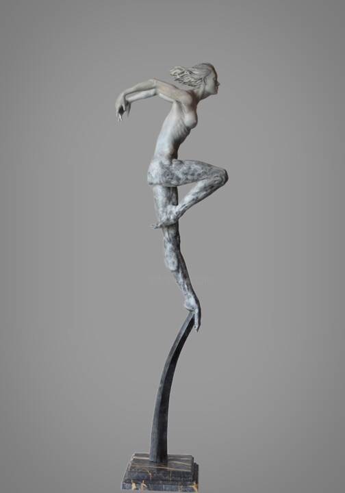 Sculpture intitulée "Nymph" par Alexandr Karat, Œuvre d'art originale, Bronze