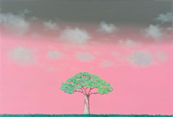 Painting titled "Olympe" by Alexandra Battezzati, Original Art, Acrylic Mounted on Stretcher frame
