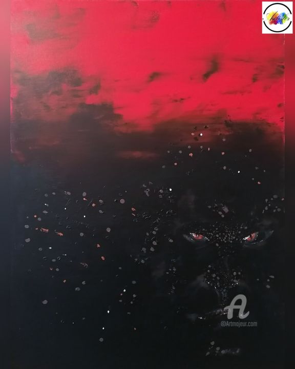 Peinture intitulée "Gorilla Vendetta" par Alexandra Isler, Œuvre d'art originale, Acrylique