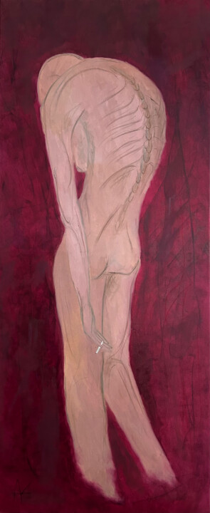 Malerei mit dem Titel "Weighted down" von Alexandra Kravchinskaya, Original-Kunstwerk, Öl