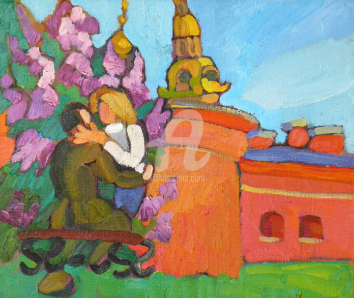 Peinture intitulée "Warm mood" par Alexandra Ovchinnikova, Œuvre d'art originale, Huile