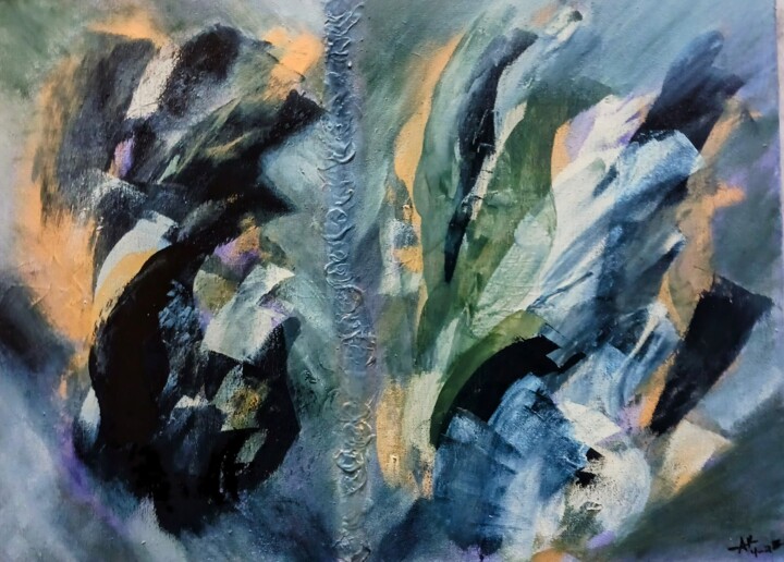 Malerei mit dem Titel "Whirlwind" von Alexandra Roberts, Original-Kunstwerk, Acryl