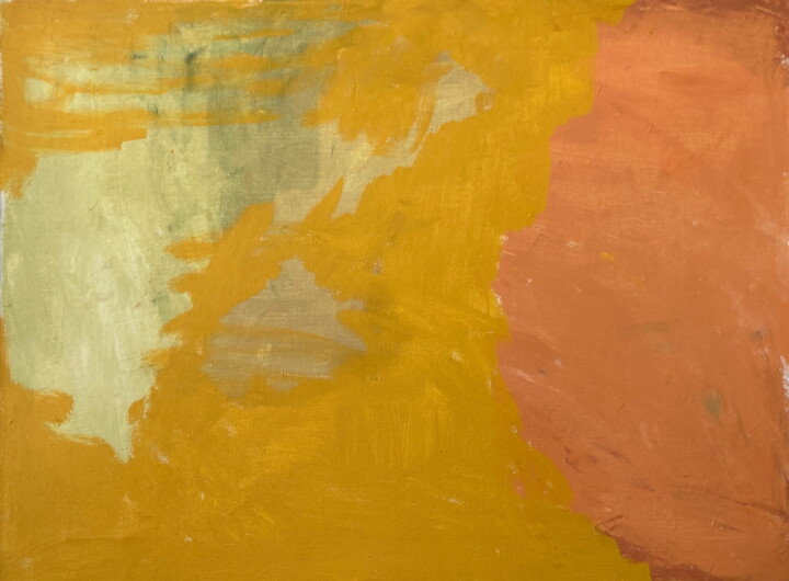 Картина под названием ""Yellow", oil on ca…" - Alexandra Zatelepina, Подлинное произведение искусства, Масло