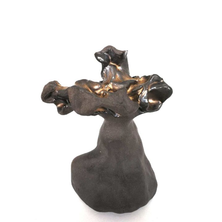 Sculpture titled "Cosmic Dancer Statu…" by Alexandra Popa, Original Artwork, Ceramics