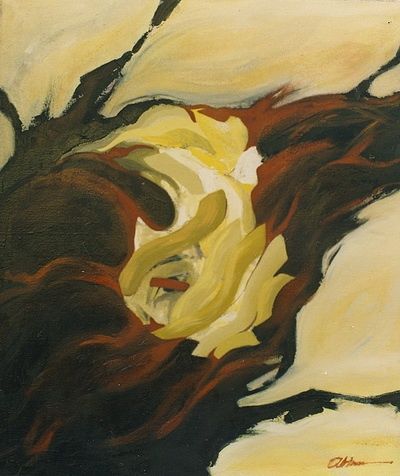 Painting titled "Fire within" by Matei Vladutescu, Original Artwork