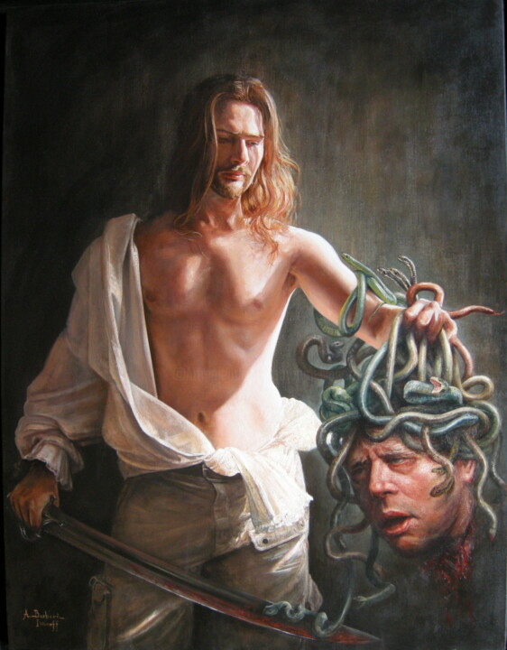 Pintura titulada "Hommage à Odd Nerdr…" por Alexandre Barberà-Ivanoff, Obra de arte original, Oleo Montado en Bastidor de ca…