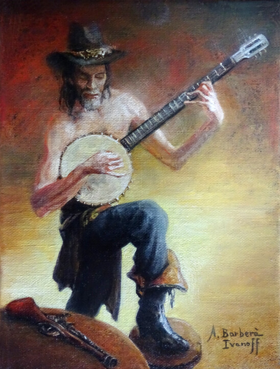 Pintura titulada "Gadjo dilo" por Alexandre Barberà-Ivanoff, Obra de arte original, Oleo