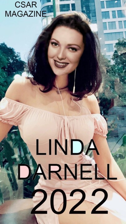 제목이 "linda darnell 2021"인 디지털 아트 Alexandre Csar로, 원작, 디지털 페인팅