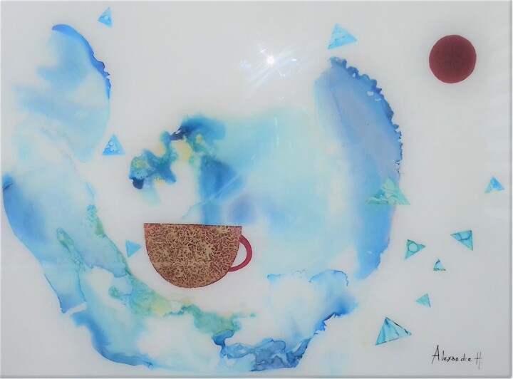 Peinture intitulée "Le goût du thé" par Alexandre H., Œuvre d'art originale, Acrylique