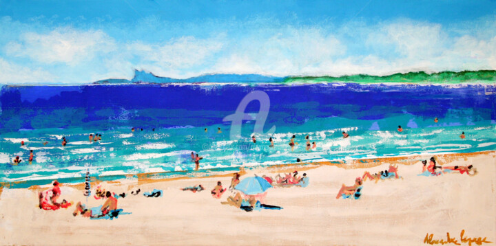 Peinture intitulée "C'est l'été !" par Alexandre Lepage, Œuvre d'art originale, Acrylique