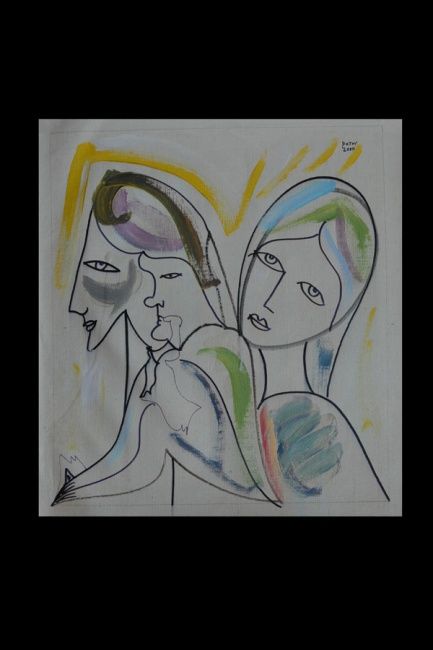 Malarstwo zatytułowany „visages” autorstwa Alexandre Sacha Putov (1940-2008) Benezi, Oryginalna praca, Olej