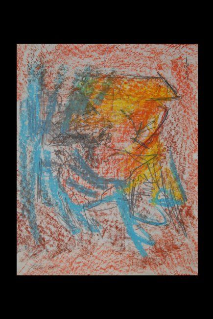 Malerei mit dem Titel "crayons rares" von Alexandre Sacha Putov (1940-2008) Benezi, Original-Kunstwerk, Öl