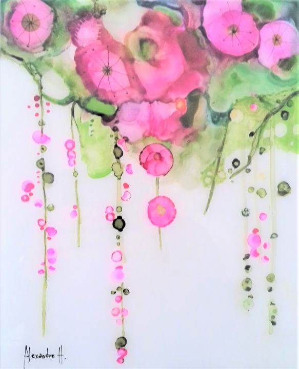 Voir dans une pièce Œuvre d'art: Fleurs du japon 2   #artistsupportpledge