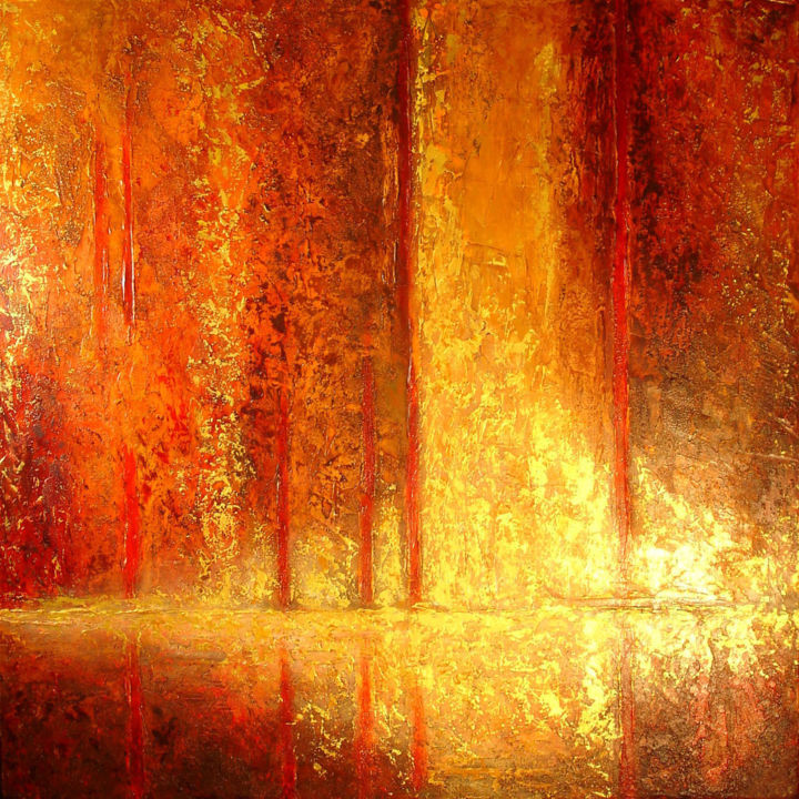 Painting titled "FUSION" by Alexandre Bois, Original Artwork