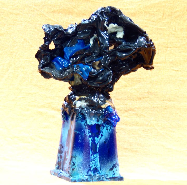 Sculpture titled "The tree at the top…" by Alexandre Pinhel, Original Artwork, Glass