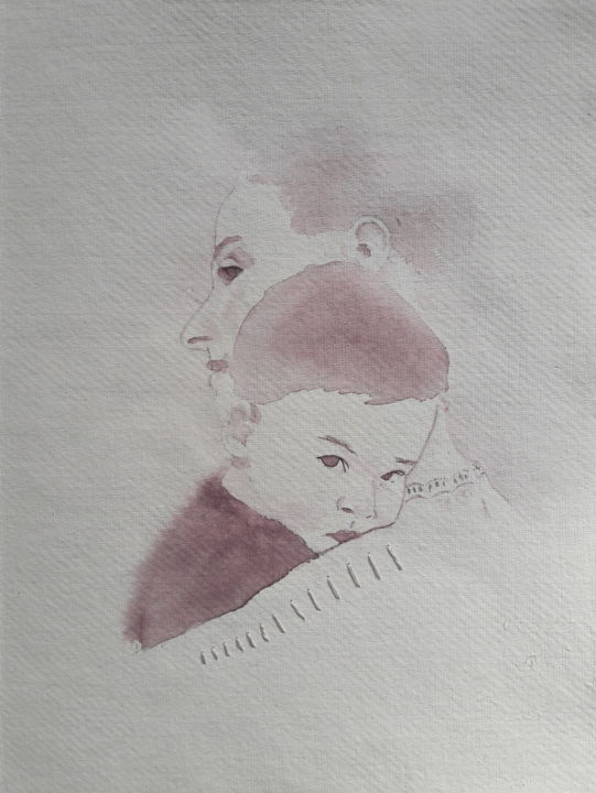 图画 标题为“Cicatrice1” 由Alexandrine Dévé, 原创艺术品,