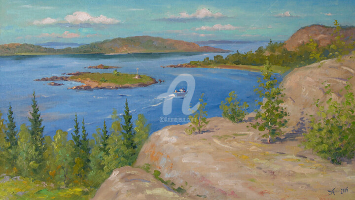 "White Sea. Solovets…" başlıklı Tablo Alexander Alexandrovsky tarafından, Orijinal sanat, Petrol