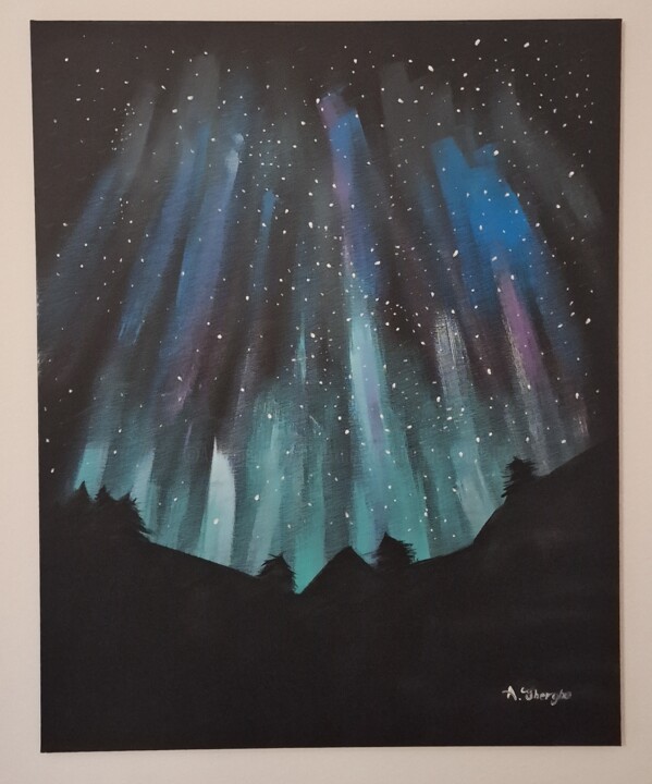 Painting titled "AURORA" by Alexandru Gherghe, Original Artwork, Acrylic