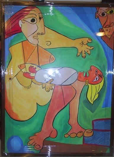 Painting titled "birth" by Alex Badila, Original Artwork