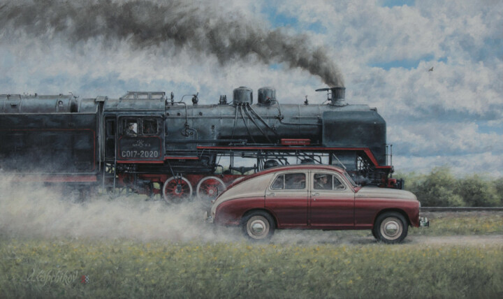 Peinture intitulée "«2020»" par Alexey (Aleksej) Kapchikov (Kapcikow), Œuvre d'art originale, Huile