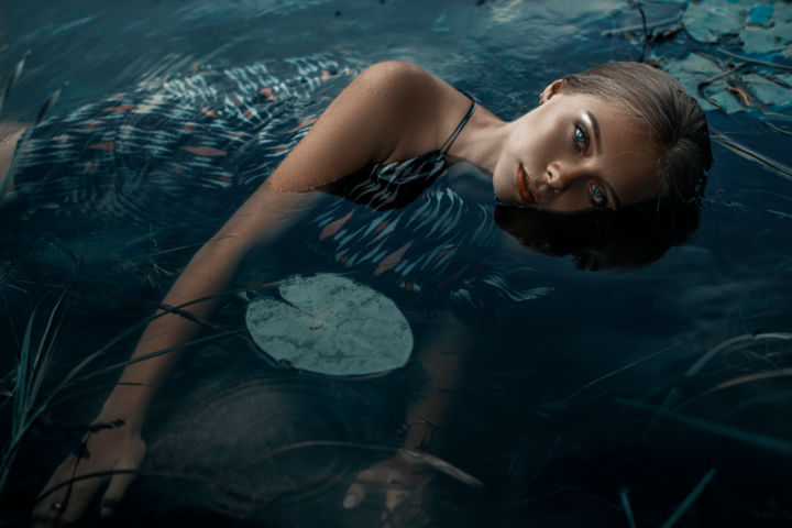 Photography titled "young mermaid in th…" by Alex Grear, Original Artwork, Digital Photography