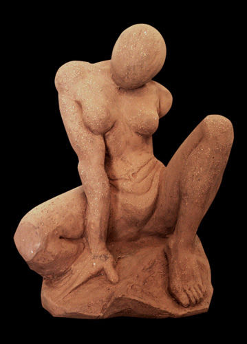 Sculpture titled "sin cara / without…" by Alex Hary, Original Artwork, Ceramics