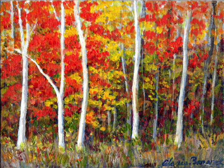 Картина под названием "Autumn Color" - Alexis-Baranek Baranek, Подлинное произведение искусства, Акрил