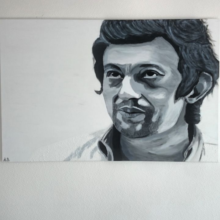 Painting titled "Serge Gainsbourg" by Alexis Raoult, Original Artwork