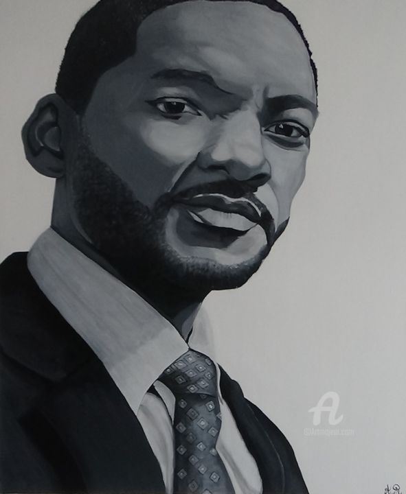 Painting titled "Will Smith" by Alexis Raoult, Original Artwork, Acrylic