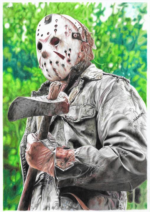Disegno intitolato "Jason" da Alexis Arte, Opera d'arte originale, Matita