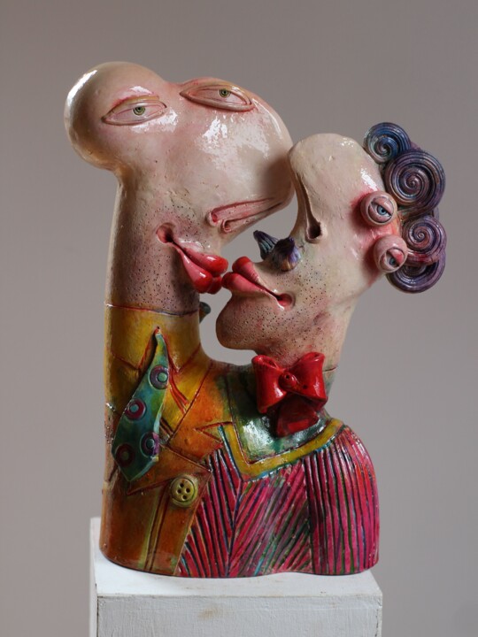 雕塑 标题为“męska miłość” 由Alex Johanson, 原创艺术品, 粘土