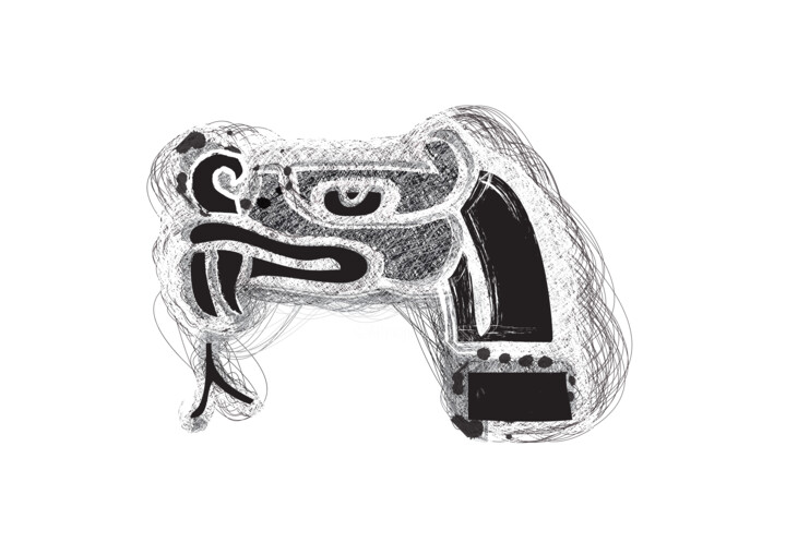 Digital Arts titled "COATL - Snake" by Hapiman, Original Artwork, 2D Digital Work