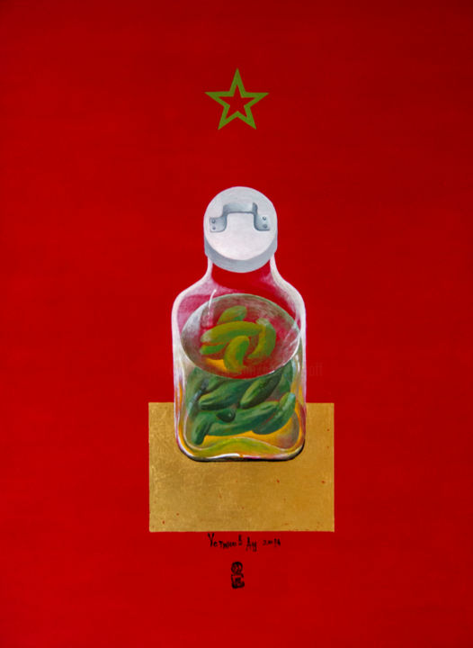 Peinture intitulée "Russian Happiness.…" par Alexander Ustinoff, Œuvre d'art originale, Acrylique