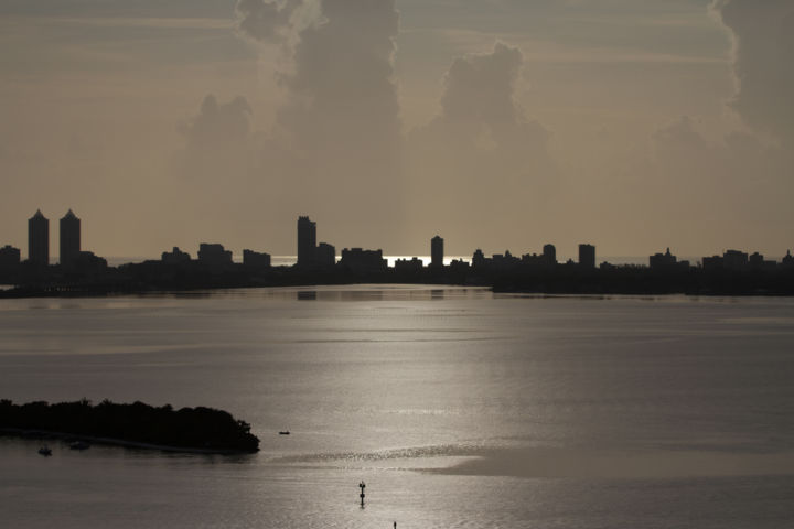 Photography titled "Miami Beach skyline" by Alexyp, Original Art,