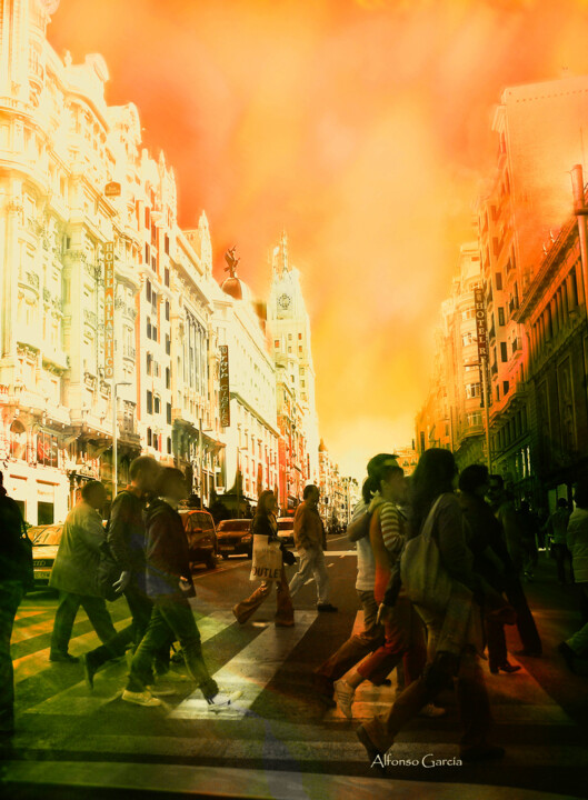 Фотография под названием "El Cielo de Madrid" - Alfonso García, Подлинное произведение искусства, Цифровая фотография