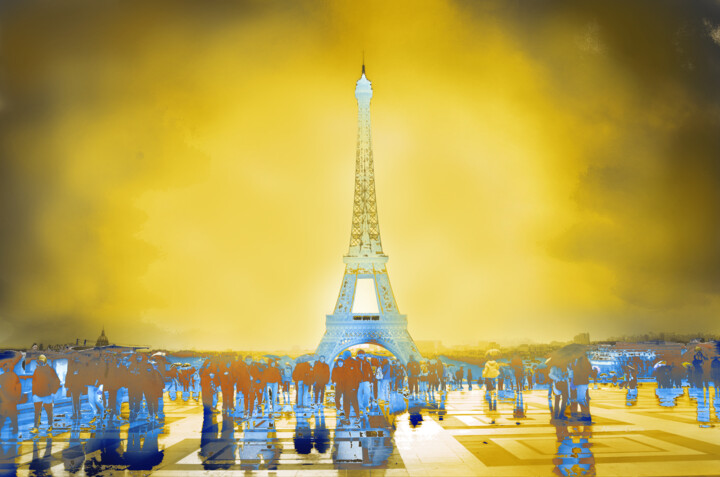 Digital Arts titled "Torre Eiffel París" by Alfonso García, Original Artwork, Digital Photography